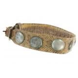 Ca. 1870 Southern Plains Concho Rattlesnake Belt