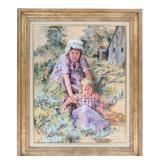 Jessica Zemsky (1923-2024) Original Oil On Canvas