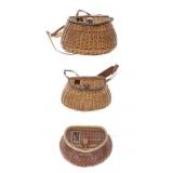 Rare Antique Turtle Trade Mark Fishing Creels
