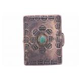Navajo Vintage Old Pawn Sterling Silver Pillbox
