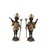 Antique Moorish Blackamoor Figure Candelabra