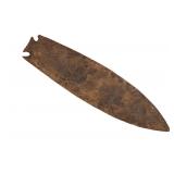LARGE 9" Hardove Corner Notch Spear Point BP 10000