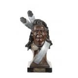 Chief Joseph Bronze by Ralph Roybal 1985