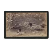 W.H. Jackson Photo of Colorado Dugout Cabin 1889