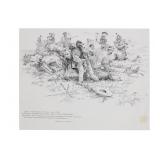 Original Dave Powell Custer Last Moments Ink & Pen