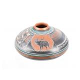 Dinï¿½ D. Lansing Polychrome Pottery Bowl Vintage