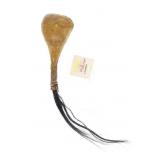 19th-C Northern Plains Rawhide Rattle ex-Christies