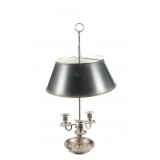 Antique Silver French Empire Bouillotte Lamp