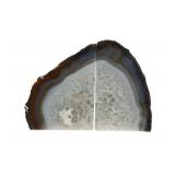 Beautifully Polished Geode Bookends 20th Century