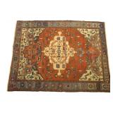 Ca. 1880 Antique Serapi, Persian Fine Wool Rug