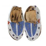 Ca. 1930-50 Lakota Sioux Beaded Moccasins