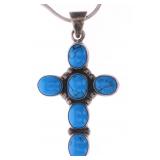 William Spratling Taxco Silver Turquoise Necklace