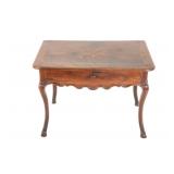 Late 18th C Louis XV Inlaid Wood Game Table