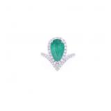 642GIA 3.03ct Emerald VS2 Diamond & Platinum Ring