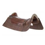 19th C. Gaucho Argentina Saddle w/ Solingen Silver