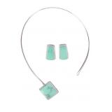 Navajo Sterling Silver Turquoise Necklace/Earrings