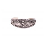 Navajo Dinï¿½ Old Pawn Sterling Silver Cuff Bracelet