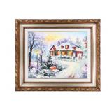 Signed Daniel Wall, "Beautiful Winter 2", oil