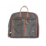 Vintage French Travel Garment Bag Monogram Graphic