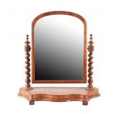 19th Century Barley Twist Victorian Shaving Mirror