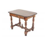 18th C Louis XIII Carved Walnut Writing Table