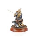 Chinese Mud Man (San Cai) Porcelain Sculpture