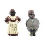 Aunt Jemima & Dilly Brand Laxative Cast Iron Bank