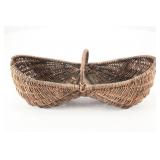 Ca. 1890-1910 Fine French Rattan Wicker Basket