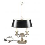 Antique French Empire Two Arm Bouillotte Lamp