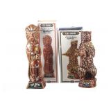 Ezra Brooks 12YO Whiskey Ceramic Decanters