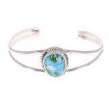 Navajo H. Tsosie Sterling & Sierra Bella Bracelet