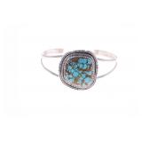 Vera Tsosie Sterling & Turquoise Cuff Bracelet