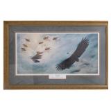 Dave Dekrech 'Silent Wings' Framed Print 1990s