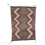 Ca. 1920 Navajo Crystal Wool Woven Rug