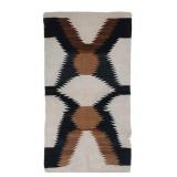 Navajo Crystal Eye Dazzler Trading Post Rug c1940s