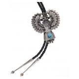 Navajo Diné Alvin Joe Sterling Kachina Bolo Tie