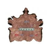 Sioux Ghost Dance Beaded & Painted Buffalo Robe