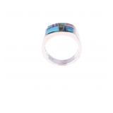Navajo Sterling & Multi-Stone Inlay Ring