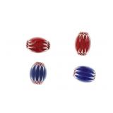 19th-Century 6-Layer Chevron Large Beads (4)