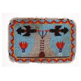 C.a. 1950's Flathead Beaded Belt Buckle from Mont.