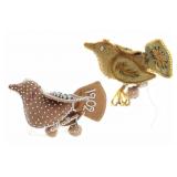 Ca. 1898 & 1902 Iroquois Beaded Bird Pincushions