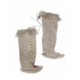 Montana Crow Rose Beaded High Top Moccasins