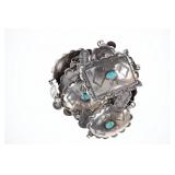 c. 1940s Fred Harvey Navajo Turquoise Concho Belt
