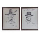 Stan Lynde Original 'Rick O'Shay' Drawings (2)