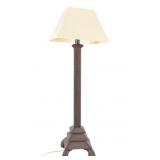 Large Carved Wood Tramp Art Lamp 20th C