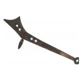 Large Sioux Tacked & Painted Spontoon Gunstock War