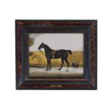 Framed Claude L. Ferneley Original Horse Painting