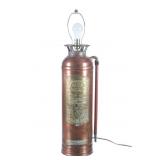 Underwriters Lab Inc Brass Fire Extinguisher Lamp