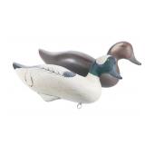 Ca 1980s Bufflehead Decoy Pair by Patrick Vincenti