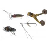 Early Heddon & Paw Paw Bait Co. Fishing Lures (4)